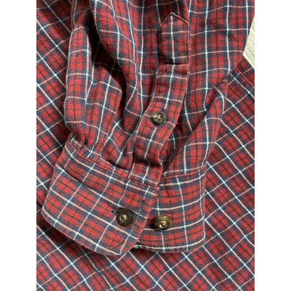 Vintage Eddie Bauer Shirt Mens XXL Flannel Long Sleeve Button Up - Picture 5 of 5